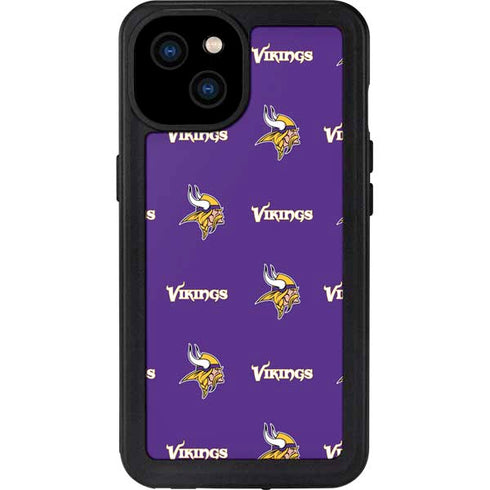 NFL Minnesota Vikings Blitz Series iPhone 15 Plus Waterproof Case